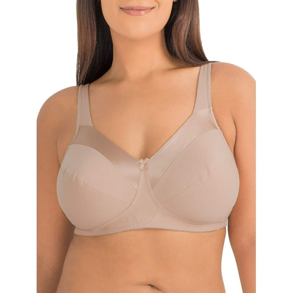 Fruit of the Loom Women's Plus Size Wirefree Bra, Style 96715, Sizes 36C to 44D