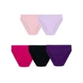 thumbnail image 1 of Fruit of the Loom Women's Premium Breathable Micro-Mesh Hi-Cut Panty, 5 Pack, Size:8,Assorted, 1 of 9