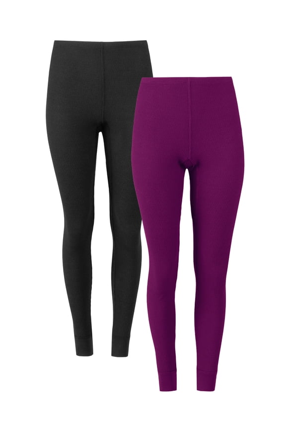 Women's Recycled Waffle Thermal Bottom 2PK, Sizes XS-4XL