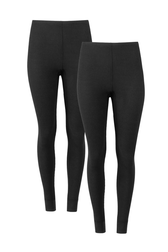 Women's Recycled Waffle Thermal Bottom 2PK, Sizes XS-4XL