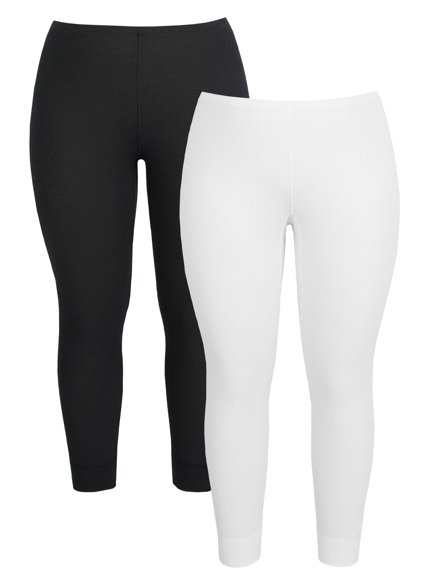 Fruit of the Loom Women's Recycled Waffle Thermal Bottom 2PK, Sizes XS