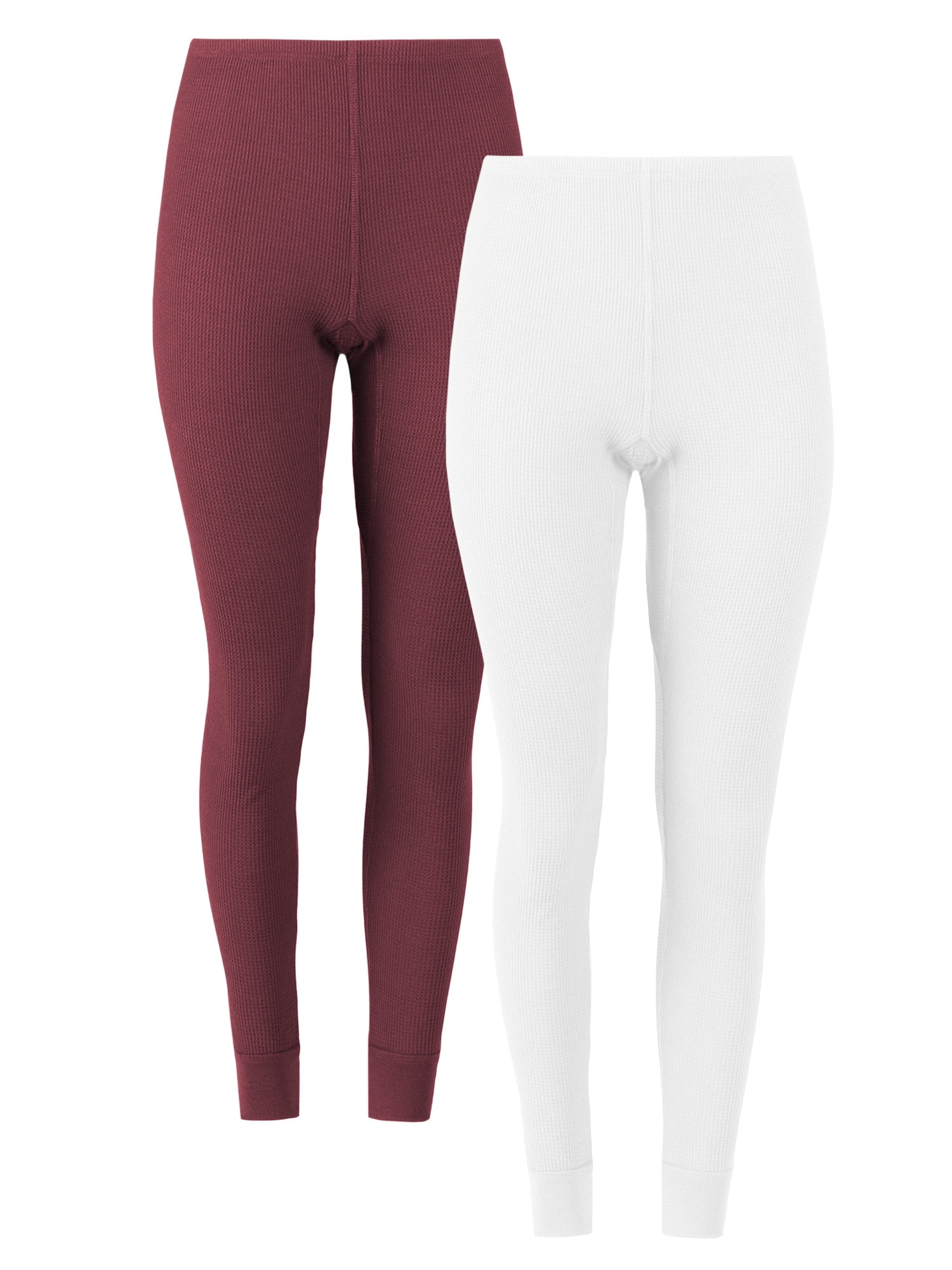 Fruit of the Loom Women's Recycled Waffle Thermal Bottom 2PK, Sizes XS-4XL