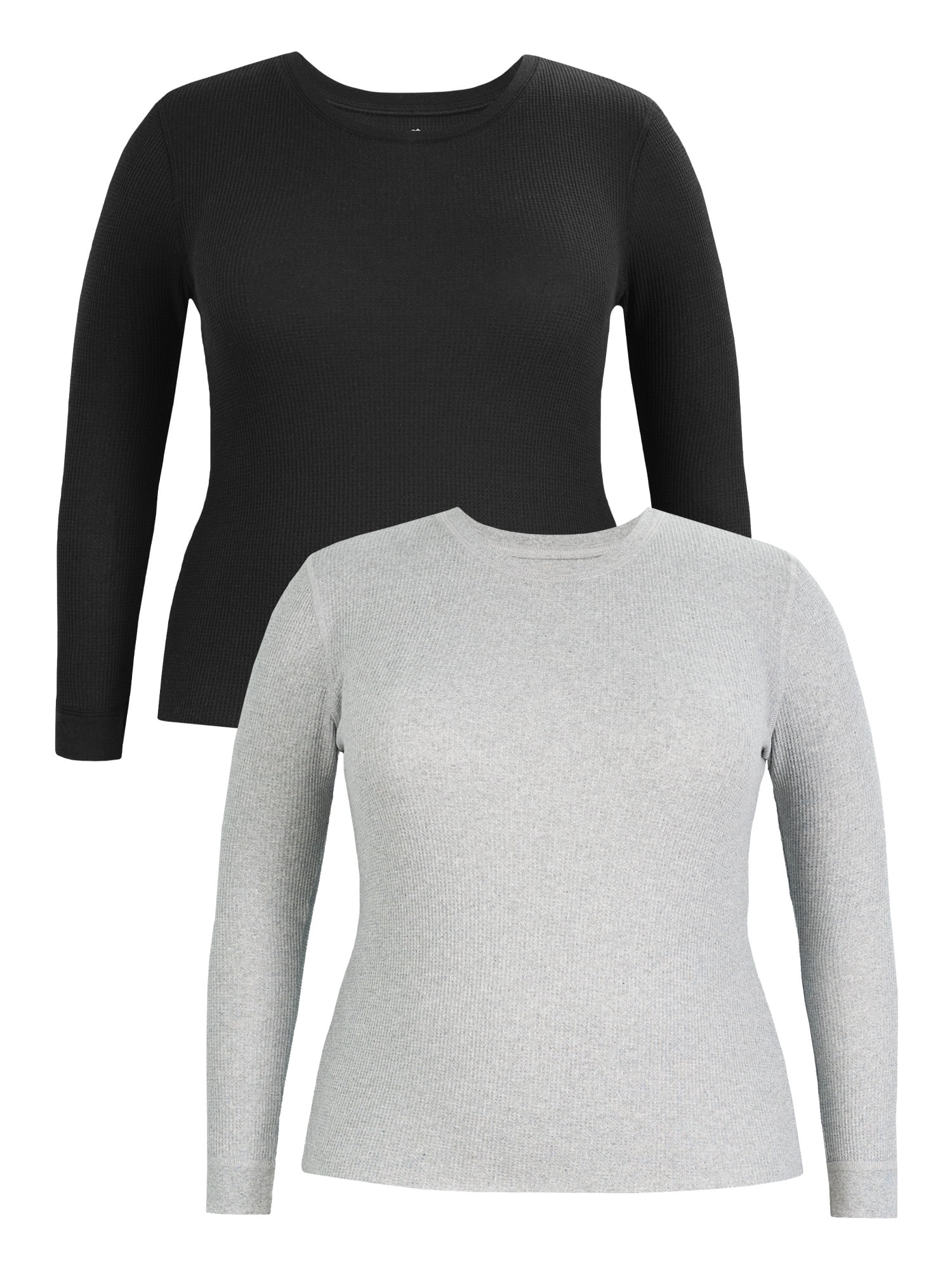 Fruit of the Loom Women's Recycled Waffle Thermal Top 2PK, Sizes XS-4XL