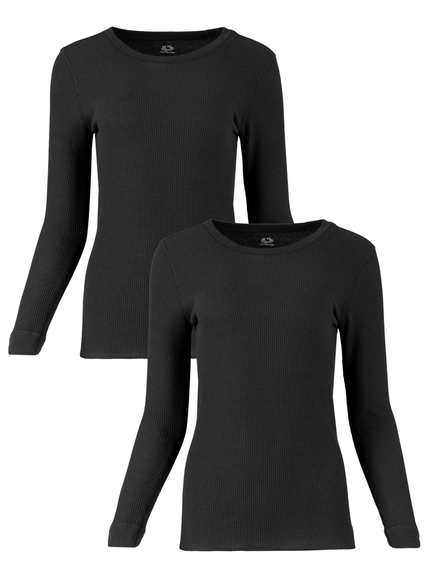 Fruit of the Loom Women's Recycled Waffle Thermal Top 2PK, Sizes XS-4XL