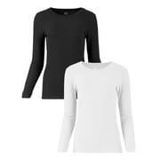 トップス SECOND/LAYER VEAL THERMAL WHITE Womens Thermal Tops in Womens Thermal Underwear | White