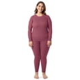 thumbnail image 1 of Fruit of the Loom Women's Recycled Waffle Thermal Top & Bottom Set, Sizes XS-4XL, 1 of 11