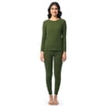 thumbnail image 1 of Fruit of the Loom Women's Recycled Waffle Thermal Top & Bottom Set, Sizes XS-4XL, 1 of 11