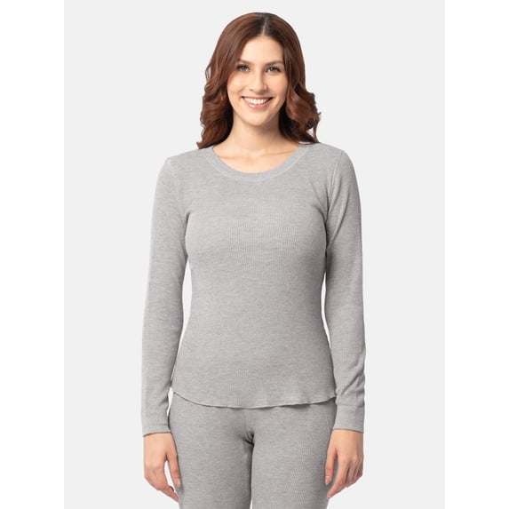 Fruit of the Loom Women's Recycled Waffle Thermal Top, Sizes XS-4X
