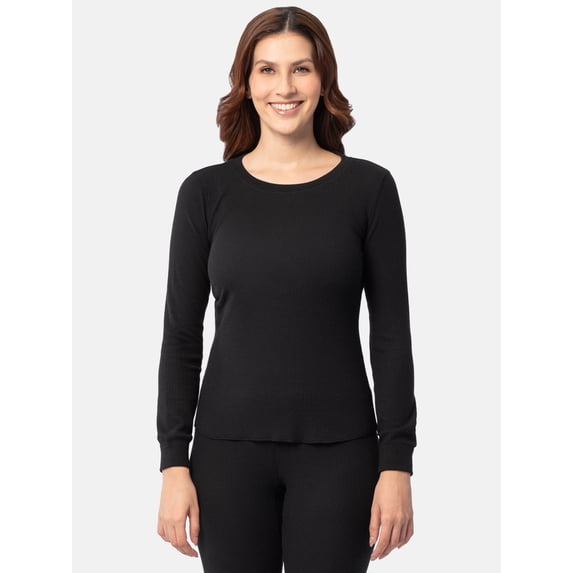 Fruit of the Loom Women's Recycled Waffle Thermal Top, Sizes XS-4X
