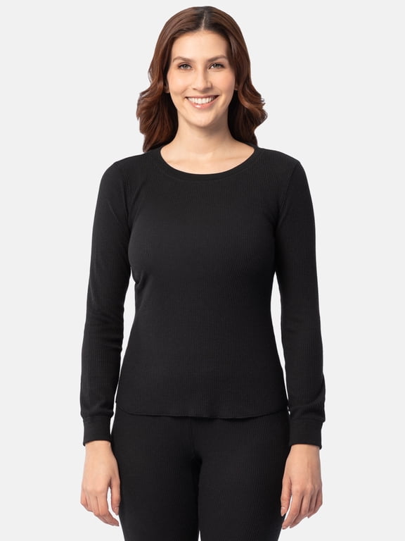Women's Recycled Waffle Thermal Top, Sizes XS-4X