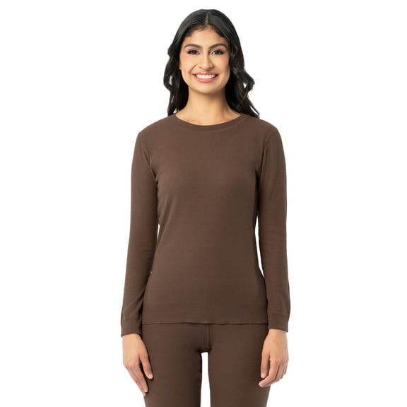 Fruit of the Loom Women's Recycled Waffle Thermal Top, Sizes XS-XXL