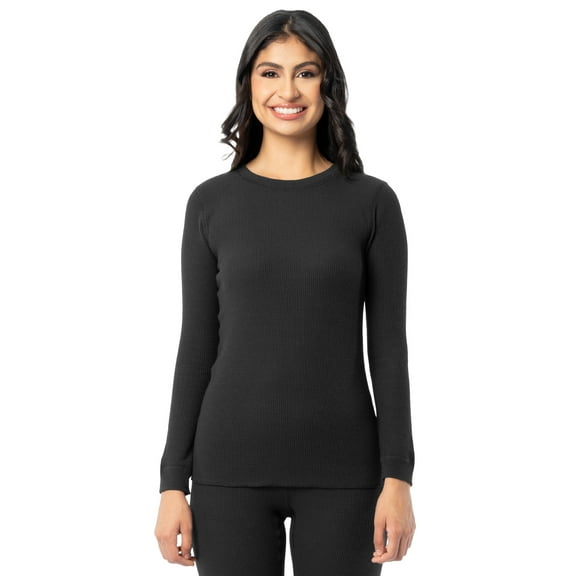 Fruit of the Loom Women's Recycled Waffle Thermal Top, Sizes XS-XXL