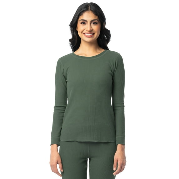 Fruit of the Loom Women's Recycled Waffle Thermal Top, Sizes XS-XXL