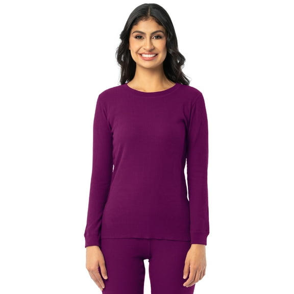 Fruit of the Loom Women's Recycled Waffle Thermal Top, Sizes XS-XXL