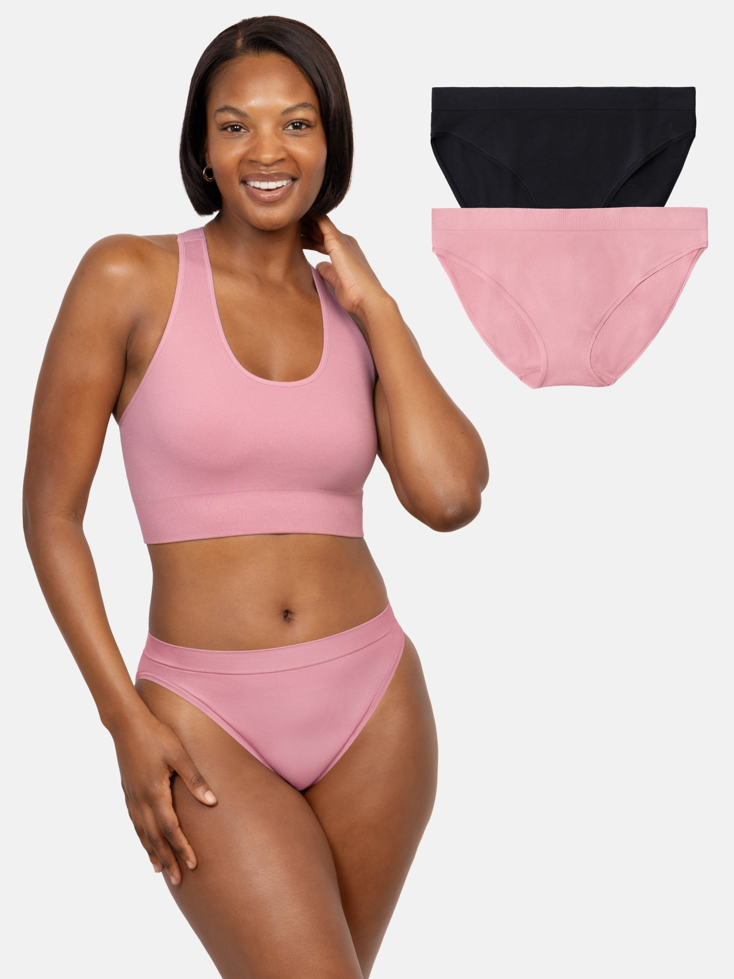 Fruit of the Loom Women's Seamless Bikini, 2-Pack, Sizes S-XXXL