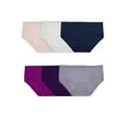 thumbnail image 1 of Fruit of the Loom Women's Seamless Underwear (Regular & Plus Size), Hipster-6 Pack-Assorted Colors, 8, 1 of 3