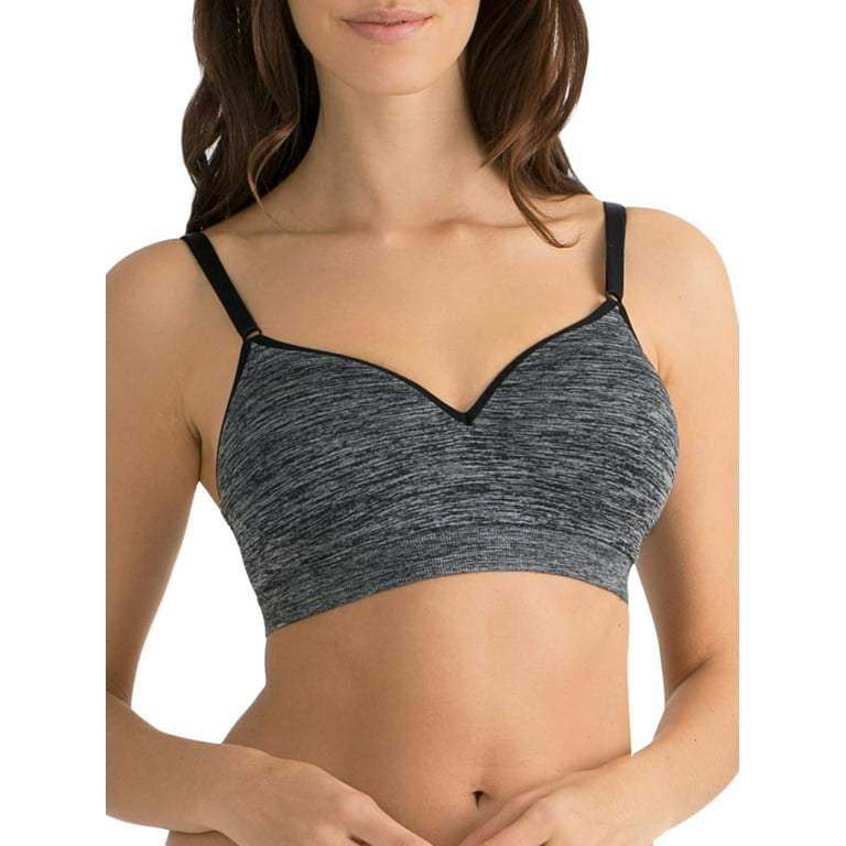 Fruit of the Loom Women's Seamless Wire Free Push Up with Lift Bra