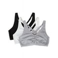 thumbnail image 1 of Fruit of the Loom Women's Shirred Front Racerback Sports Bra, Style-90011, 3-Pack, 1 of 8