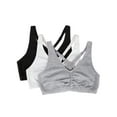 thumbnail image 1 of Fruit of the Loom Women's Shirred Front Racerback Sports Bra, Style-90011, 3-Pack, 1 of 6