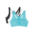 thumbnail image 1 of Fruit of the Loom Women's Shirred Front Tank Racerback Sports Bra, Style FT170, 3-Pack, 1 of 8