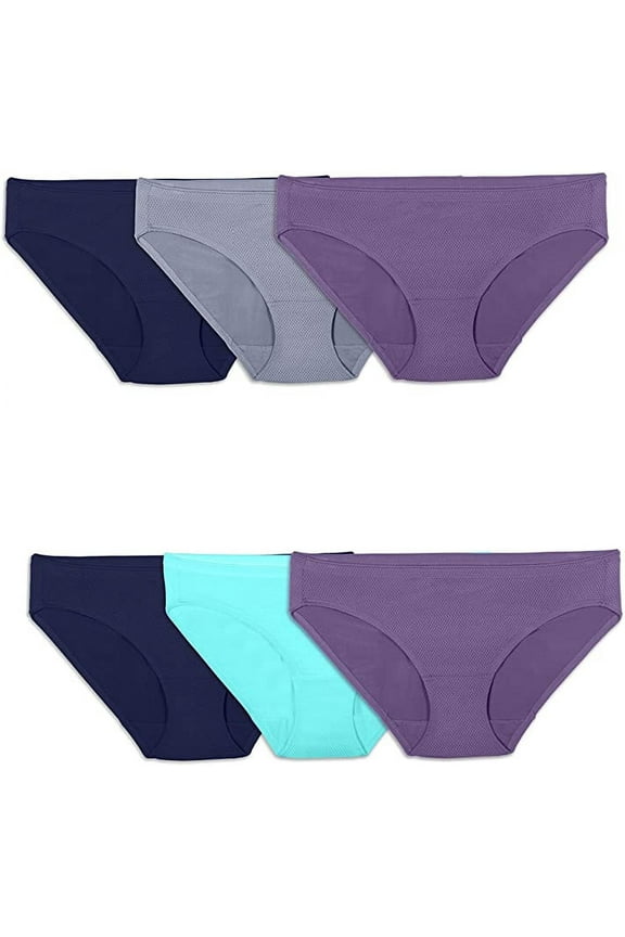 Women's Size 6 Microfiber Underwear Microfiber Panties, (6-pack)