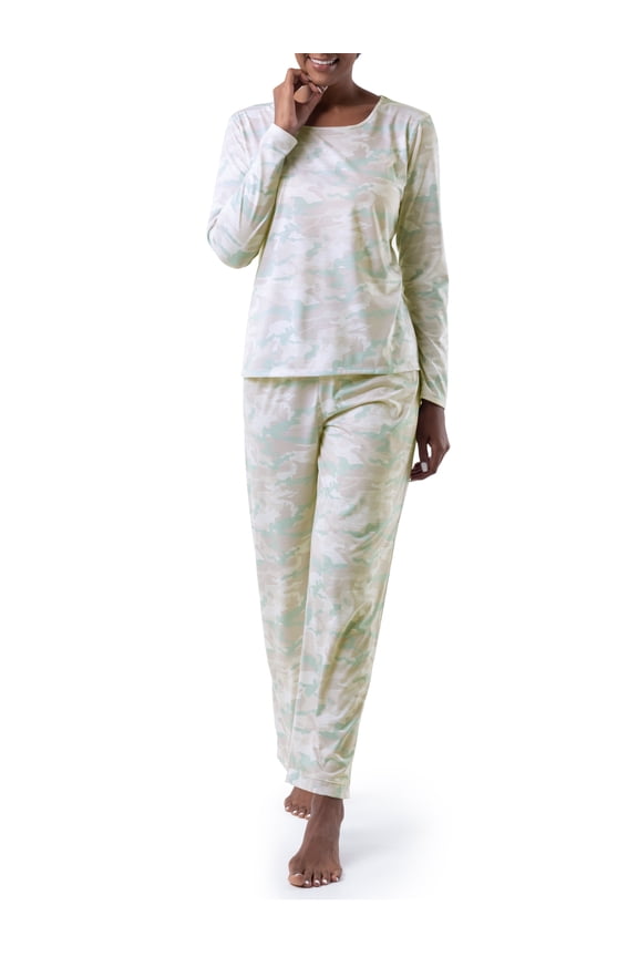 Women's Sleep Soft & Breathable Long Sleeve Top & Pant Set, Sizes S-4X