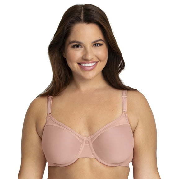 Fruit of the Loom Women's Smooth Spacer T-Shirt Bra -Breathable, Ultra-Soft, Flexible, and Invisible Under Tees
