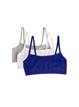 Fruit of the Loom Women's Shirred Front Tank Racerback Sports Bra, Style  FT170, 3-Pack 