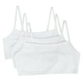 Fruit of the Loom Women's Spaghetti Strap Cotton Sports Bra, 3Pack, Style9036