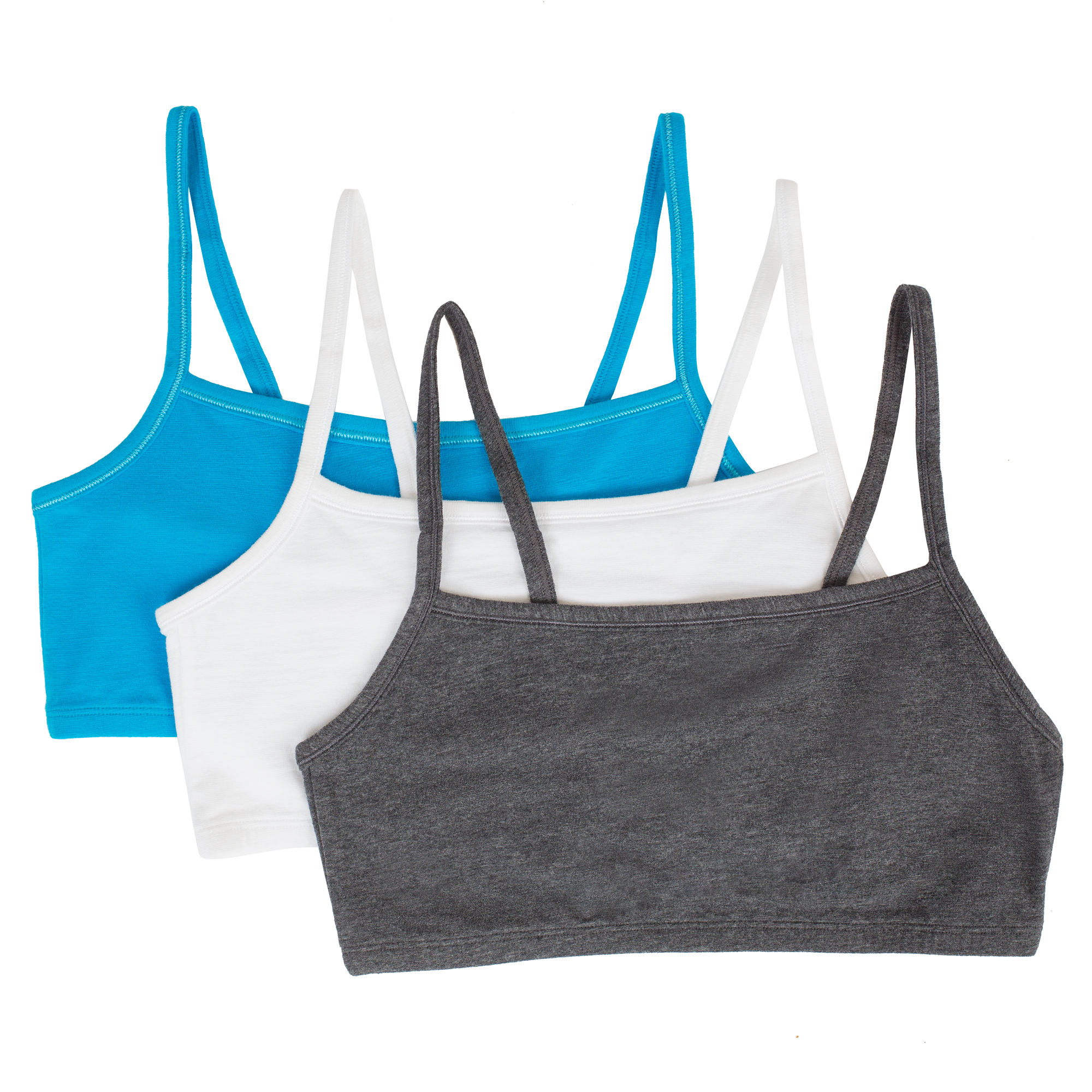 Fruit of the Loom Women's Spaghetti Strap Cotton Sports Bra, 3-Pack, Style-9036 - image 1 of 8