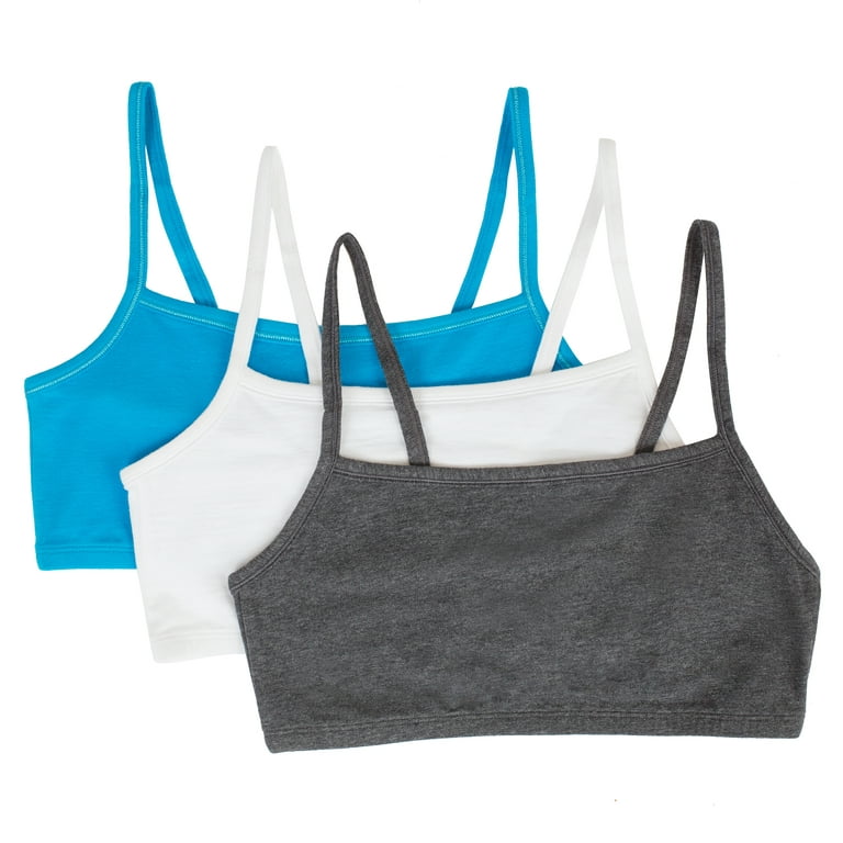 Fruit of the Loom Women's Cotton Sports Bra, 3-Pack, Style-9036