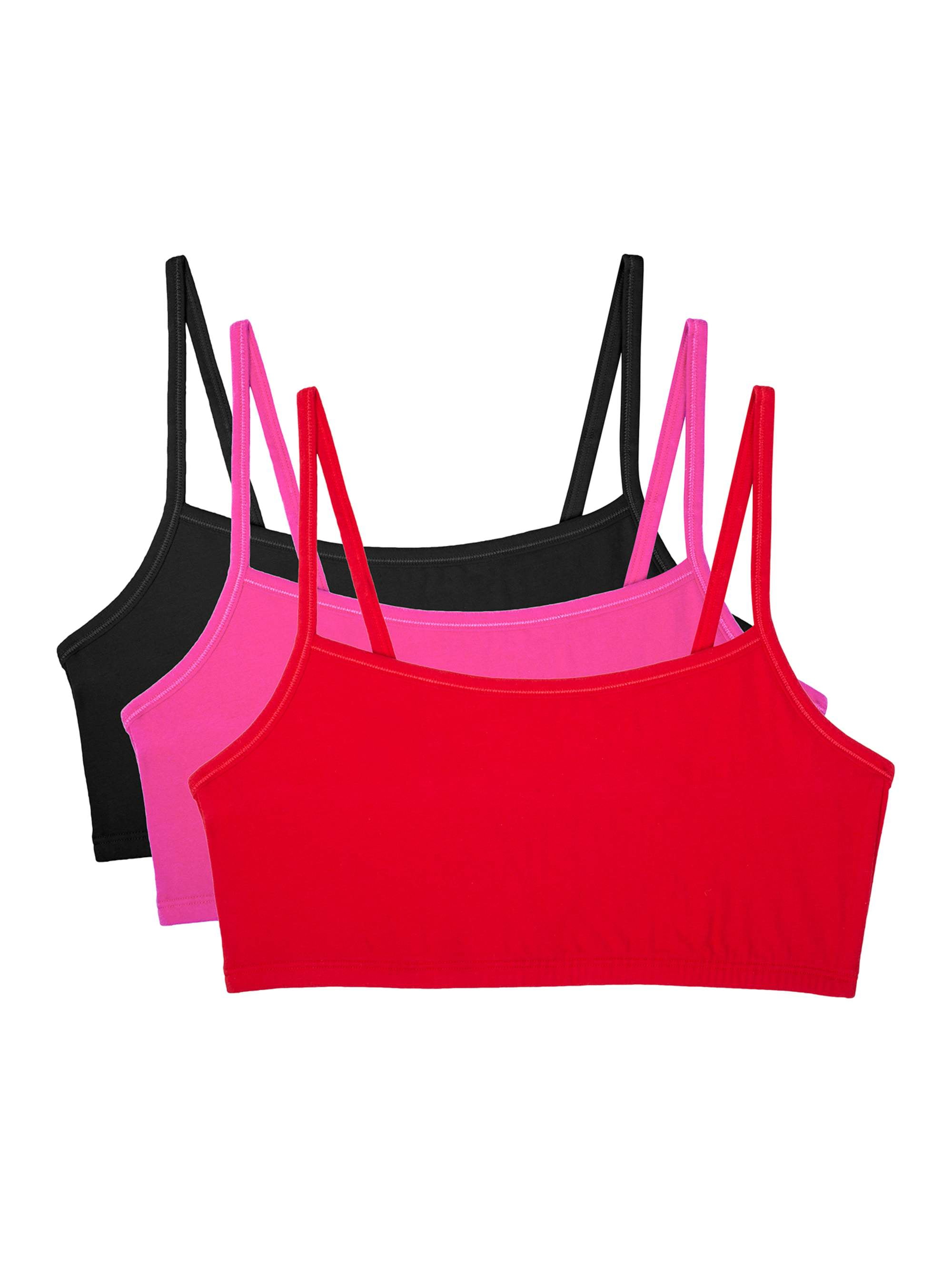 Buy Fruit Of The Loomwomens Fruit of the Loom Women's Spaghetti Strap  Cotton Pullover Sports Bra Sports Bra (pack of 3) Online at desertcartINDIA