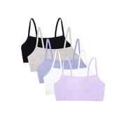 Women's Spaghetti Strap Cotton Sports Bra, 5-Pack, Style 9036