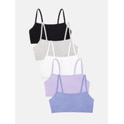 Women's Spaghetti Strap Cotton Sports Bra, 5-Pack, Style 9036