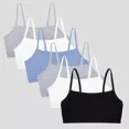 thumbnail image 1 of Fruit of the Loom Women's Spaghetti Strap Cotton Sports Bra 6-Pack, 1 of 6