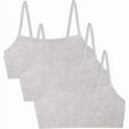 thumbnail image 1 of Fruit of the Loom Women's Spaghetti Strap Cotton Sports Bra - All-Day Comfort & Easy Movement, 3 Pack, Size:32-44, 1 of 1