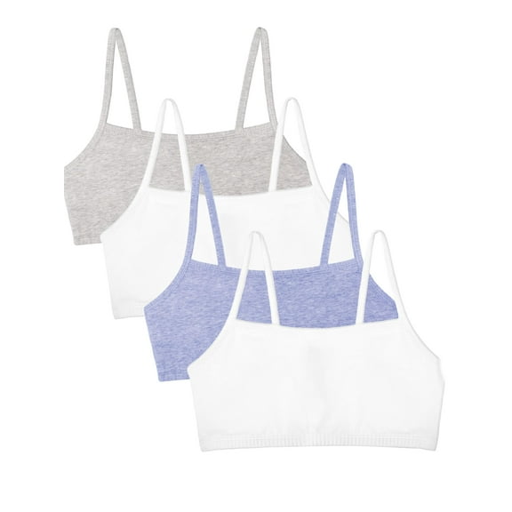 Fruit of the Loom Women's Spaghetti Strap Cotton Sports Bra - All-Day Comfort & Easy Movement - Value Packs