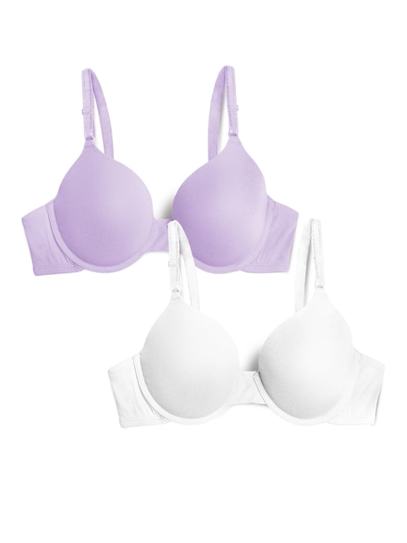 Women's T-Shirt Bra 2 Pack, Style FT938, Sizes M to XXL