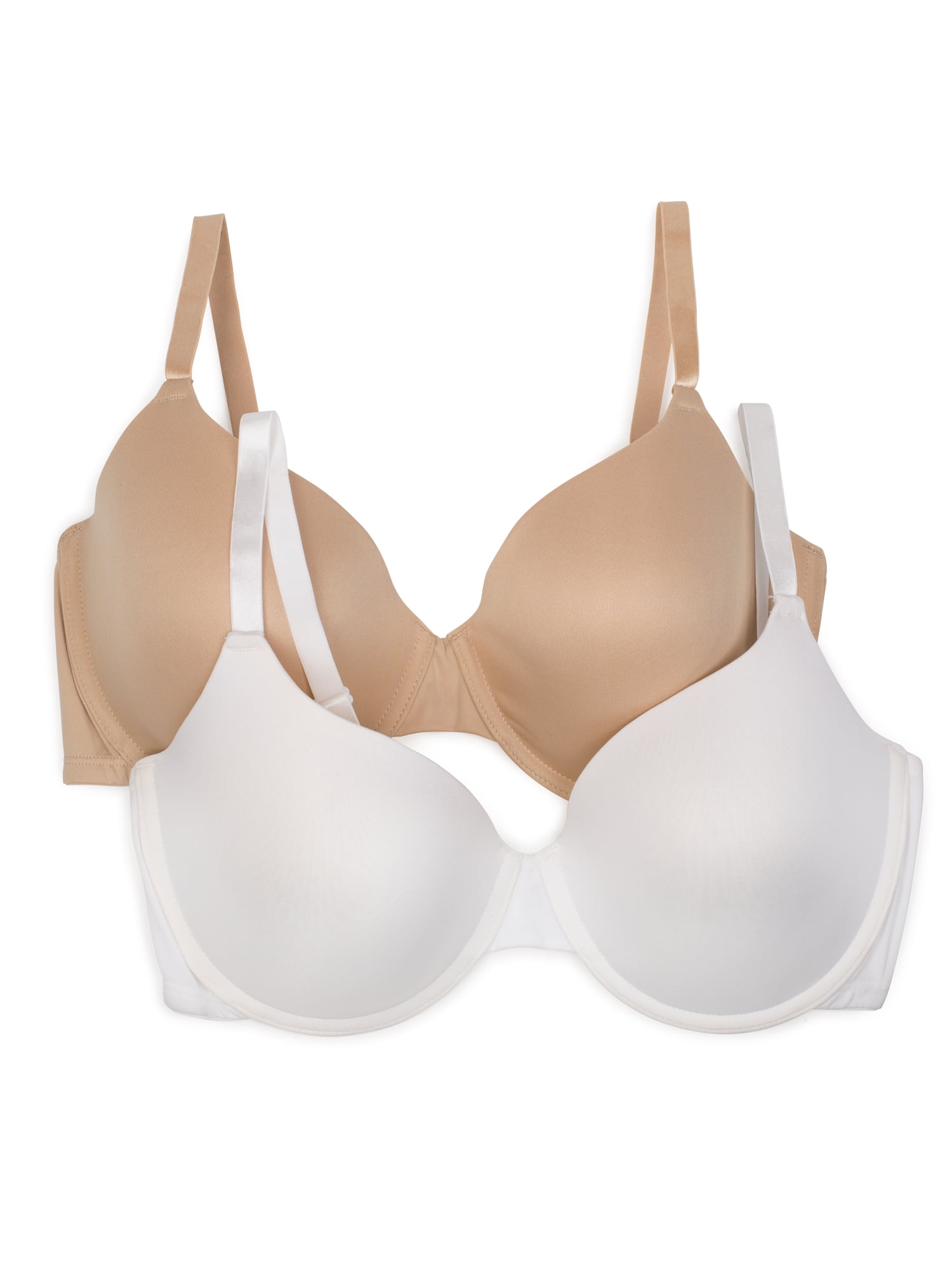 Fruit Of The Loom Women T-Shirt Bra 3 Pack Style FT938 Tan Black