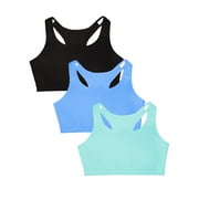 Fruit of the Loom Women's Tank Style Cotton Sports Bra, 3-Pack, Style- 9012