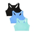 thumbnail image 1 of Fruit of the Loom Women's Tank Style Cotton Sports Bra, 3-Pack, Style- 9012, 1 of 7