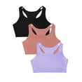 thumbnail image 1 of Fruit of the Loom Women's Tank Style Cotton Sports Bra, 3-Pack, Style- 9012, 1 of 6