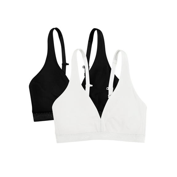 Fruit of the Loom Women's Wirefree Cotton Bralette, 2-pack, Style-FT799PK