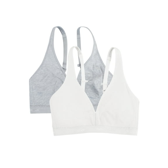 Fruit of the Loom Women's Wirefree Cotton Bralette, 2-pack, Style-FT799PK