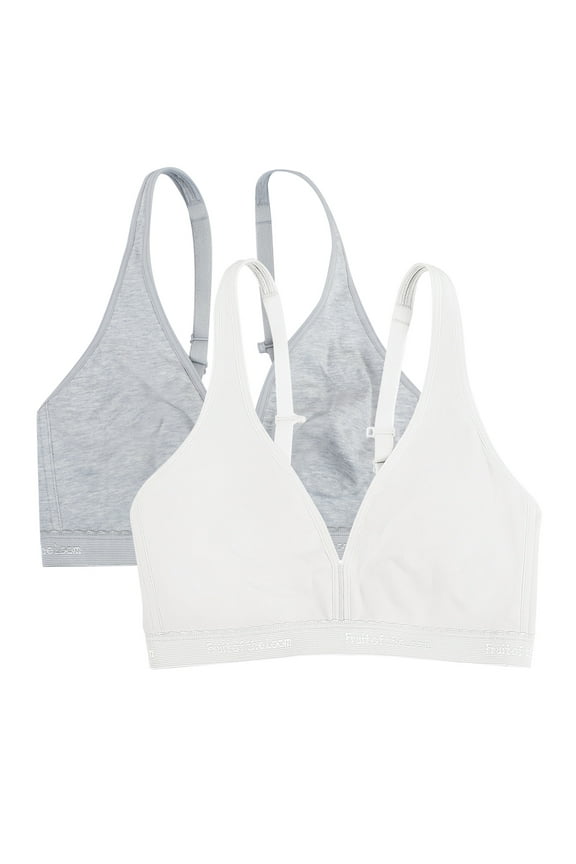 Women's Wirefree Cotton Bralette, 2-pack, Style-FT799PK