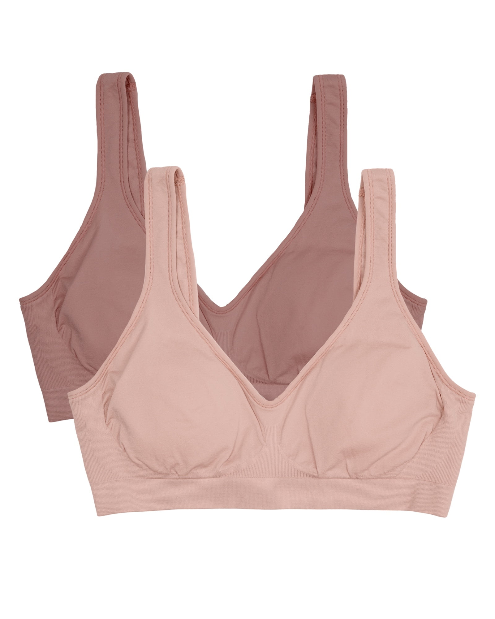 Fruit of the Loom Women's 2-Pack Wireless Seamless Bra