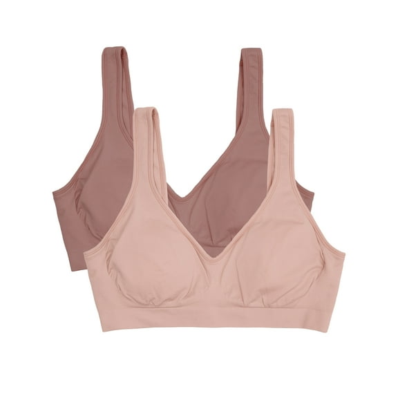 Fruit of the Loom Women's 2-Pack Wireless Seamless Bra
