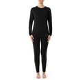 thumbnail image 1 of Fruit of the Loom Women's & Women's Plus Stretch Fleece Thermal Top and Bottom Set, 1 of 14