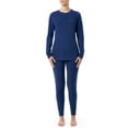 thumbnail image 1 of Fruit of the Loom Women's & Women's Plus Stretch Fleece Thermal Top and Bottom Set, 1 of 16