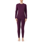 FRUIT OF THE LOOM Women's & Women's Plus Stretch Fleece Thermal Top and Bottom Set